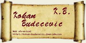 Kokan Budečević vizit kartica
